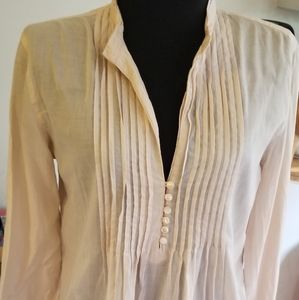 J. Jill gauze shirt with pearl style buttons